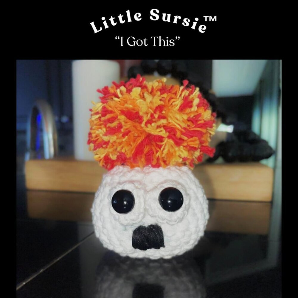 Handmade Crocheted Cotton Amigurumi Purse Charm Keychain